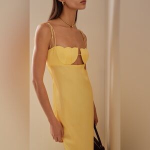 Anna October Tulip Satin Maxi Dress